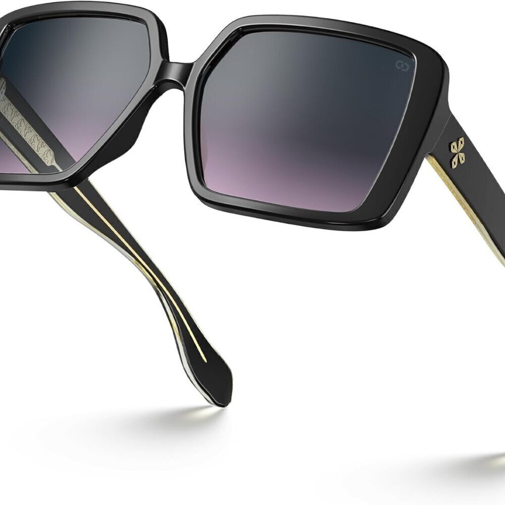Oversized Square Sunglasses Womens Big Wide UV400 Protection Fashion Accessories